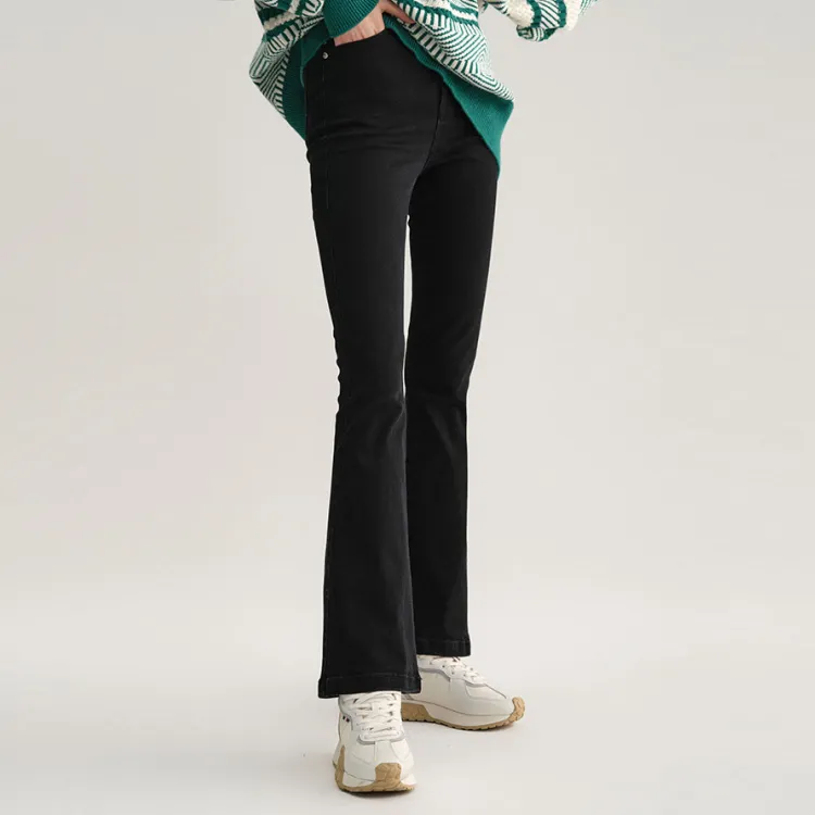 Palladium Flared Pants Jeans Women's Black-2