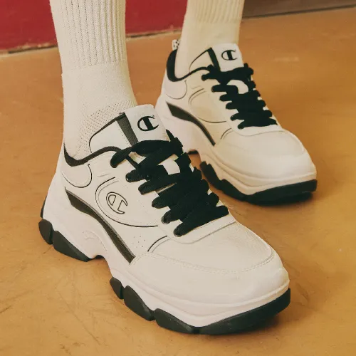 Champion Chunky Sneakers Women's Low Top Black/White