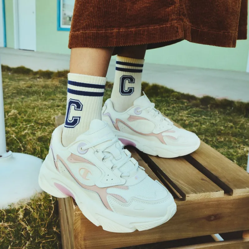 Champion Champ Ferry Low Top Chunky Sneakers Women's Pink Apricots-5