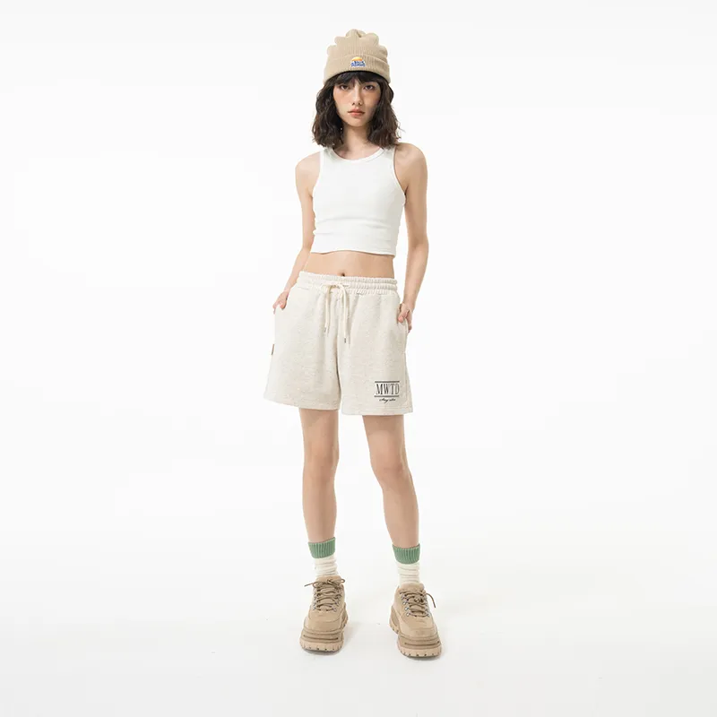 MostwantedLab Casual Shorts Unisex Light Heather Gray-5