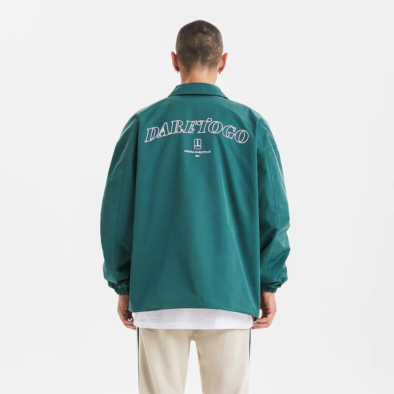GUKUUL Loose Fit Jacket Fall Unisex Gray Green-3