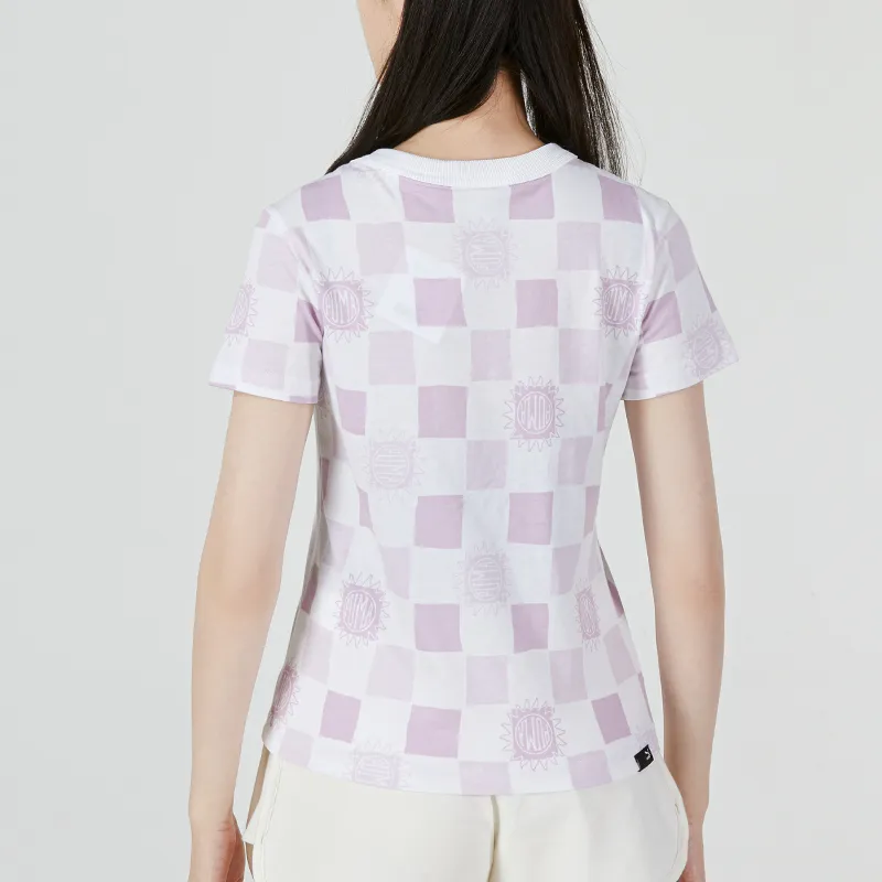 PUMA T Shirt Women's Light Purple-3