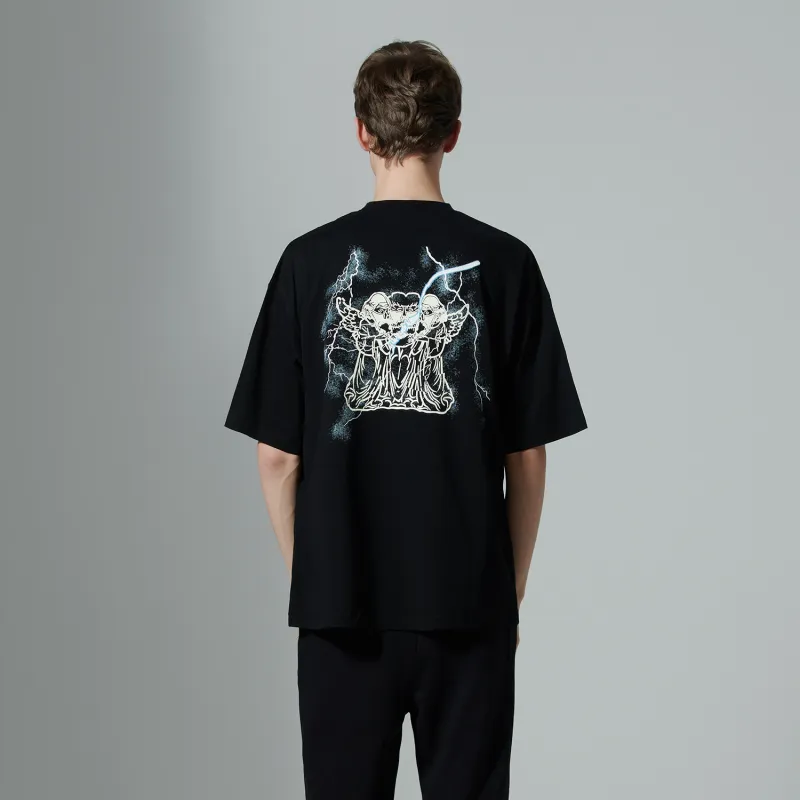 SKUNK GALLERY Short Sleeved T Shirts Unisex Black-5