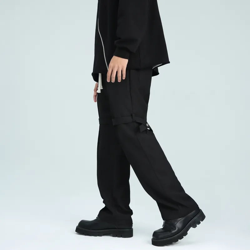 PASET Casual Pants Unisex Black-3