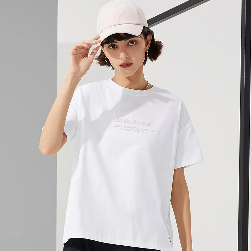 Dickies Straight T Shirt Unisex White-2