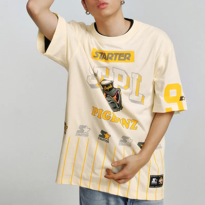 Staple X STARTER X Staple T Shirts Unisex Birch White-6