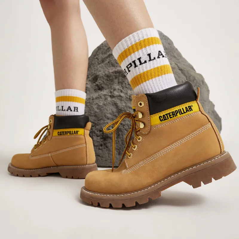 CAT Colorado Series Short Outdoor Boots Women's Yellow-6