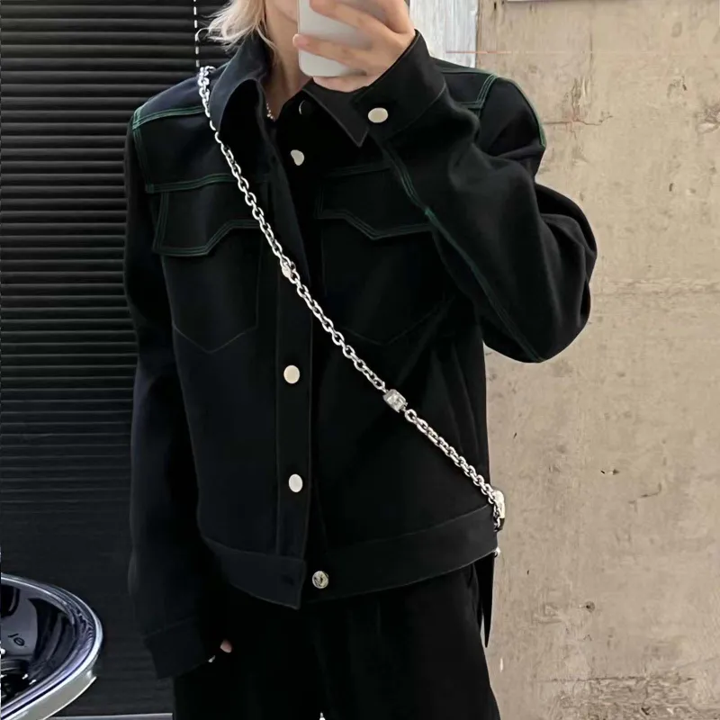 BIENKIMIIYE Denim Jacket Women's Black-2