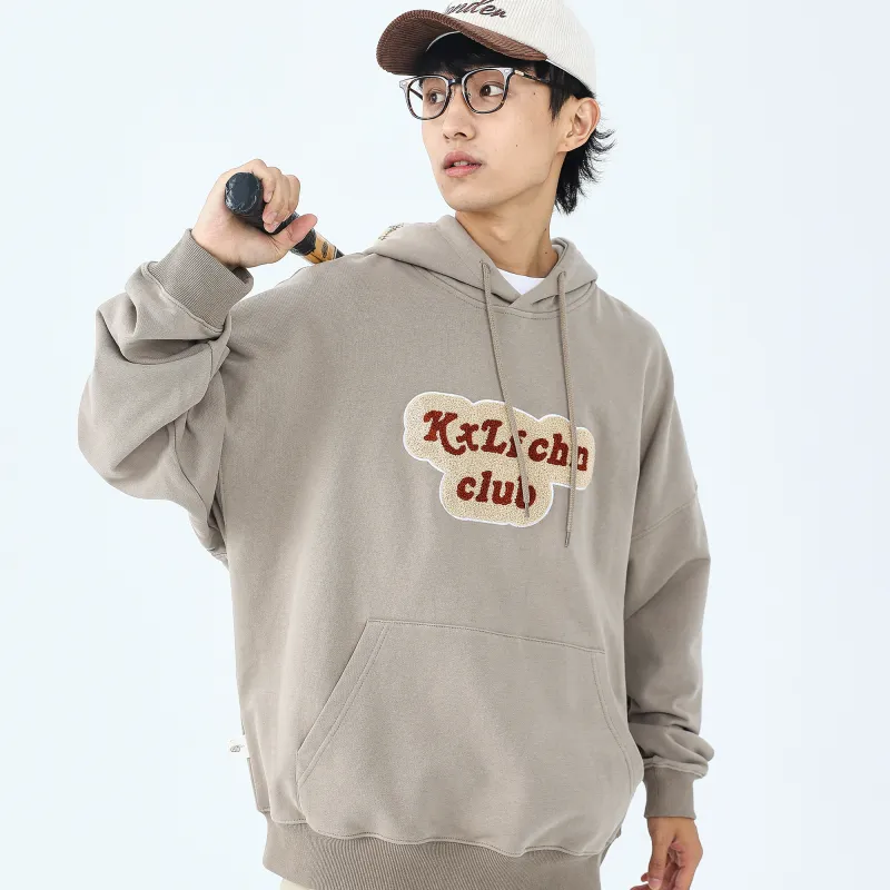 KXLFCHN Hooded Loose Fit Sweatshirt Fall Unisex-7