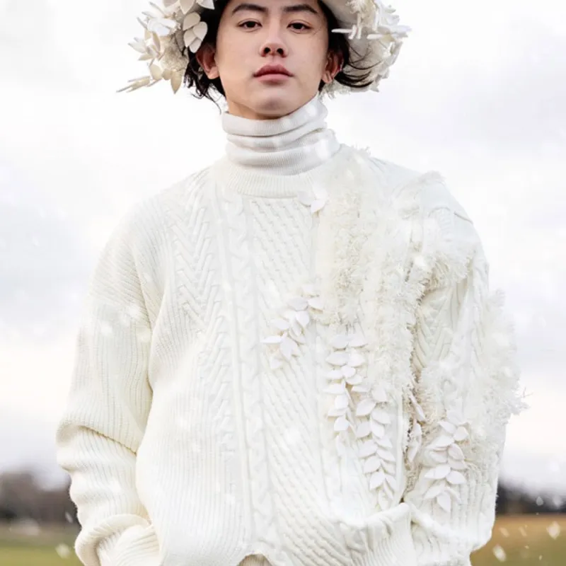 VALLEYOUTH Sweaters Unisex Ivory-2