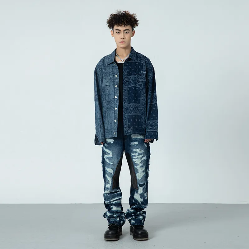 XINYINSU Jeans Unisex Sky Blue-4