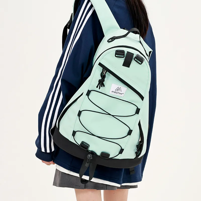 MYEDITION Backpack Oxford Mint Green Unisex-7