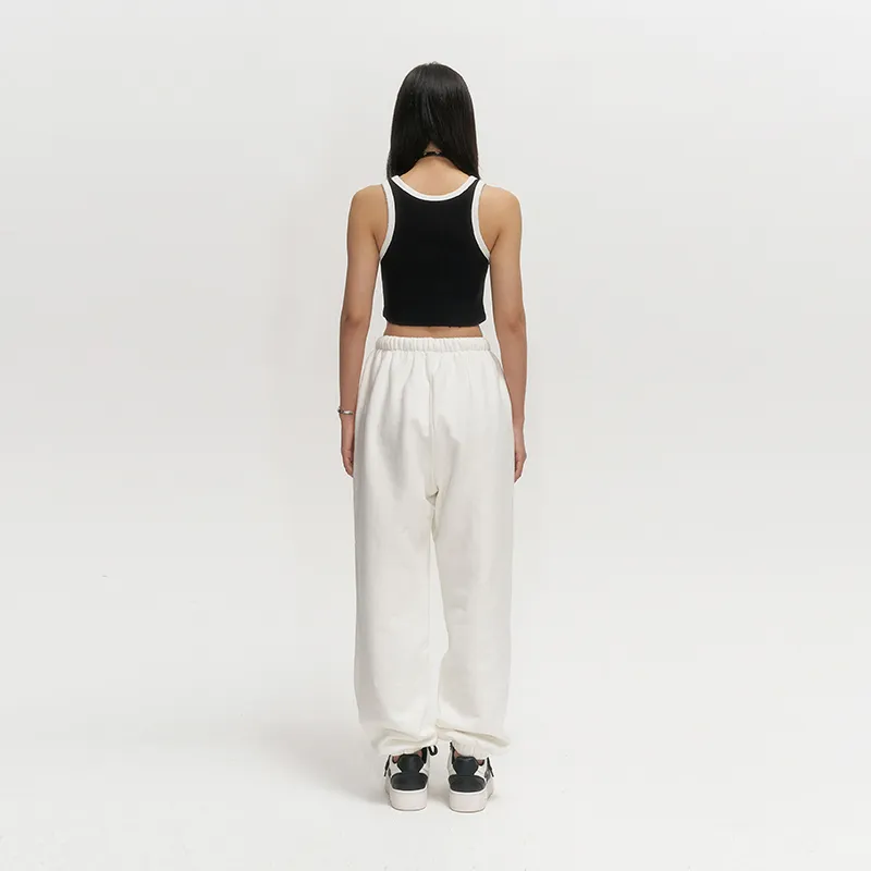 SMFK Knitted Sweatpants Unisex Sky White-3