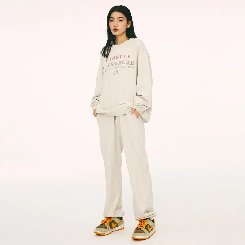 CHIGGALAB Jogger Sports Pants Unisex Light Gray-3