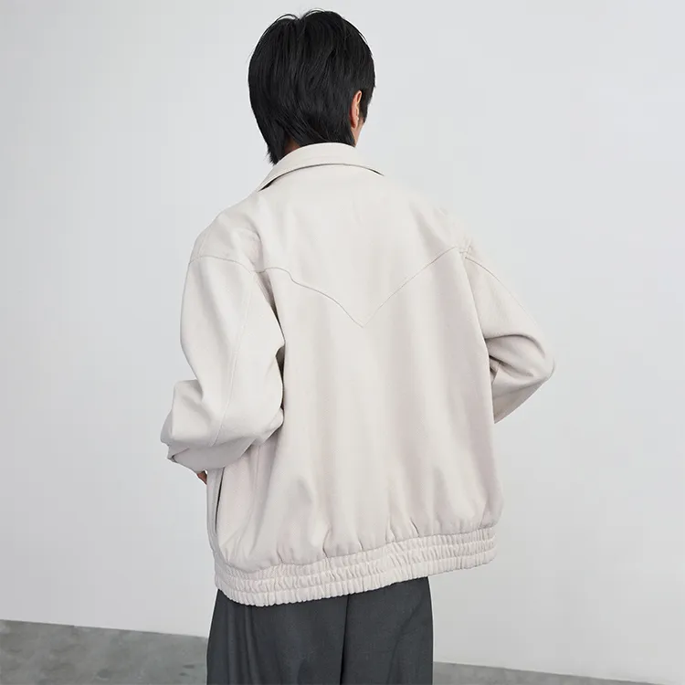 DIMC Loose Fit Jacket Unisex Beige-4
