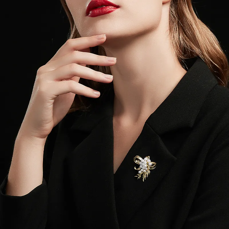 HMZ Brooches Women's Gold-1