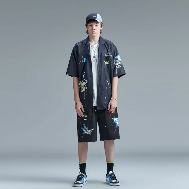 Guuka Casual Shorts Men Black-2