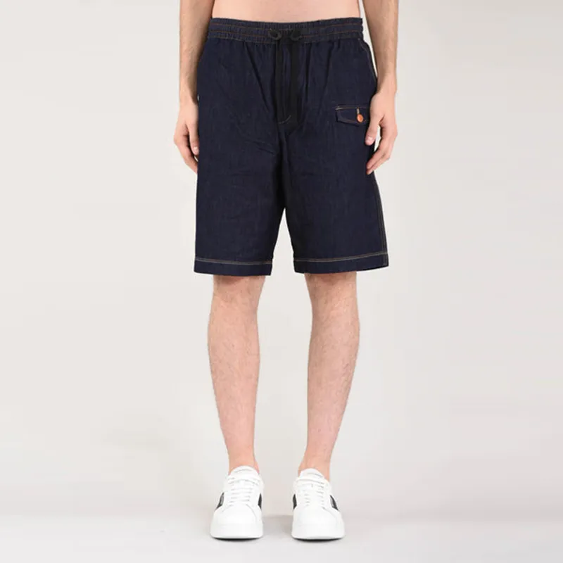 ARMANI EXCHANGE Denim Shorts Men Dark Denim Blue-2