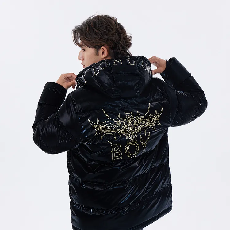 Boy London FW22 Quilted Down Jacket Unisex Black-6
