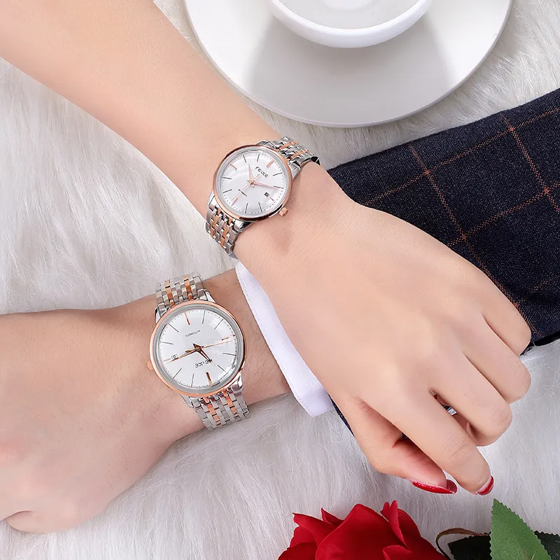FEIKE Dream Arc Collection Automatic Mechanical Movement Watch Unisex White Dial FQ221-5