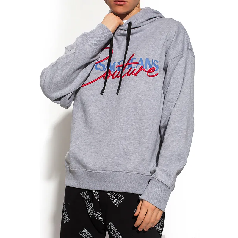 VERSACE JEANS COUTURE Sweatshirts Men Gray-4