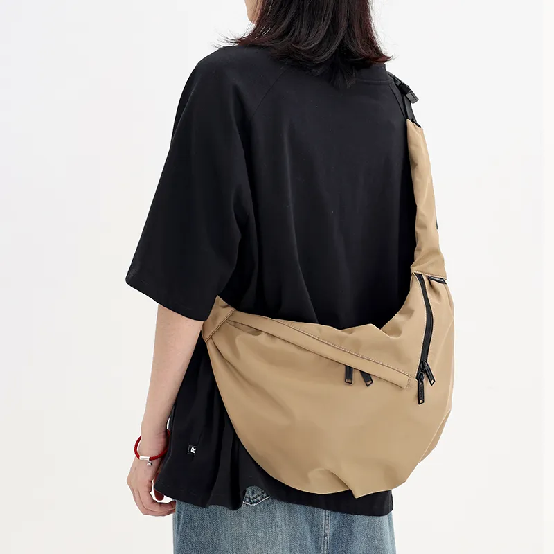 MYEDITION Dumpling Bag, Handbag, Shoulder Bag, Crossbody Bag Nylon Multicolor Unisex-4