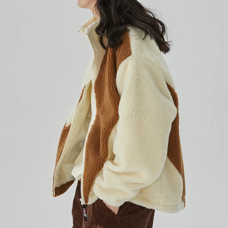 Vision Street Wear Big V Series Jacket Unisex Khaki-4