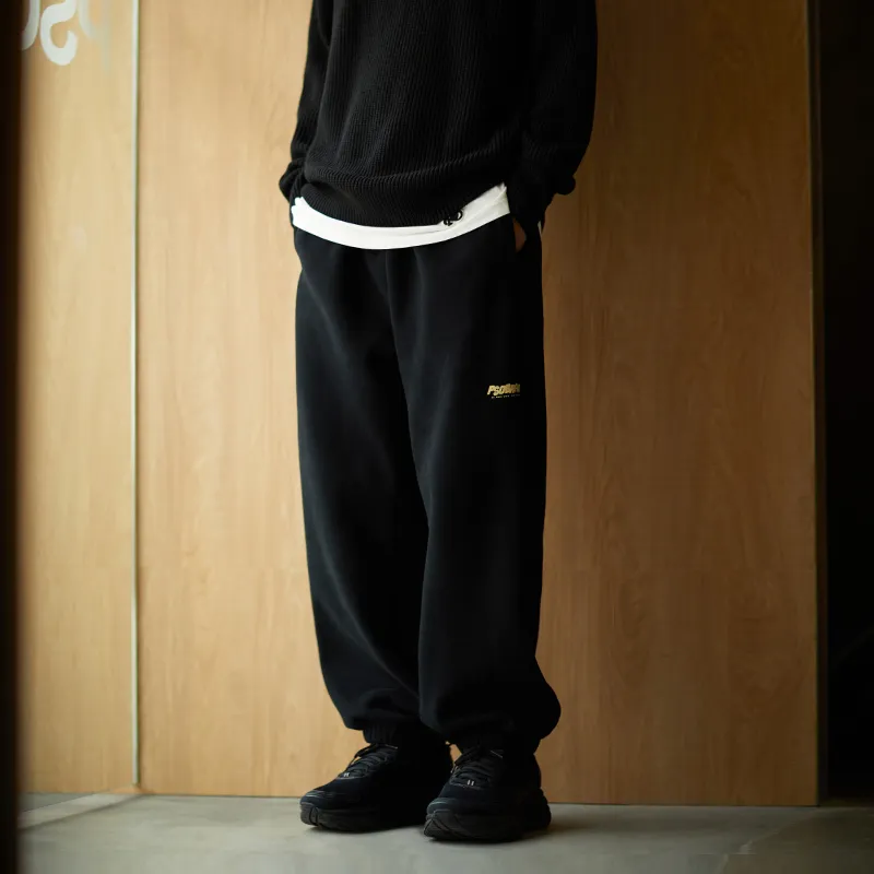 PSO Brand Casual Pants Men's Black-6