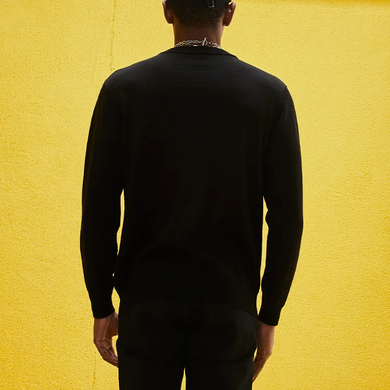 TCH Knitwear Unisex Black With Silver Logo-3
