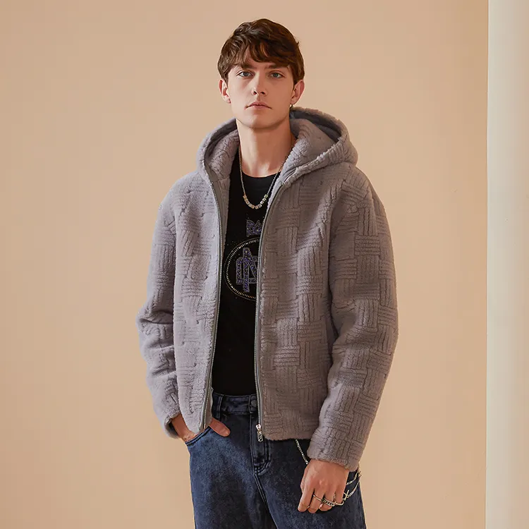 DAVID NAMAN FW22 Fur Men's Gray-4