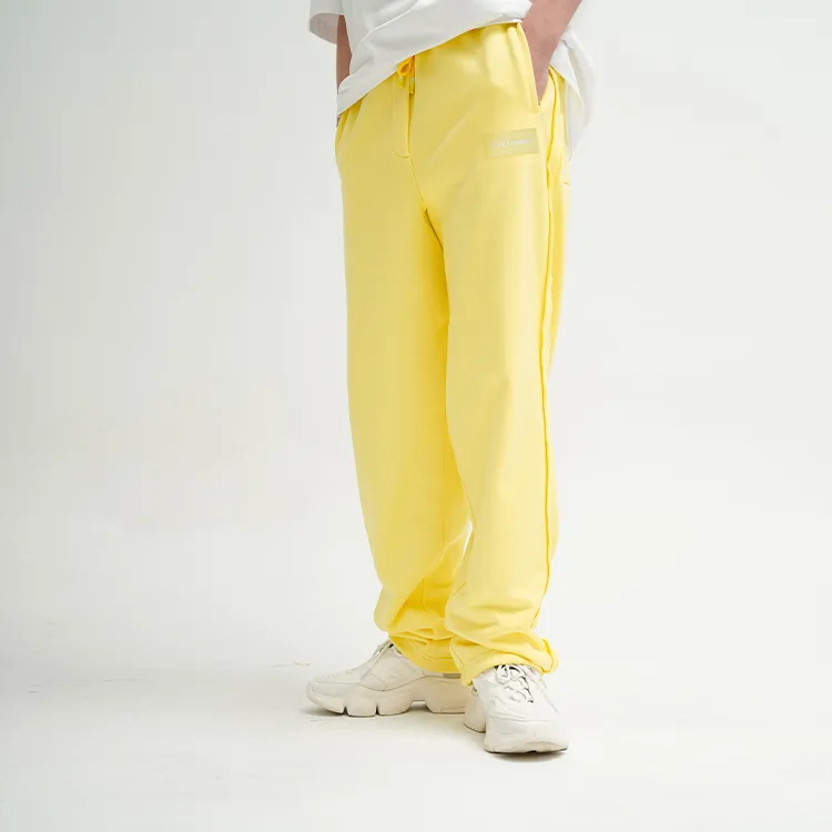 RICKYOUNG Casual Pants Unisex Yellow-6