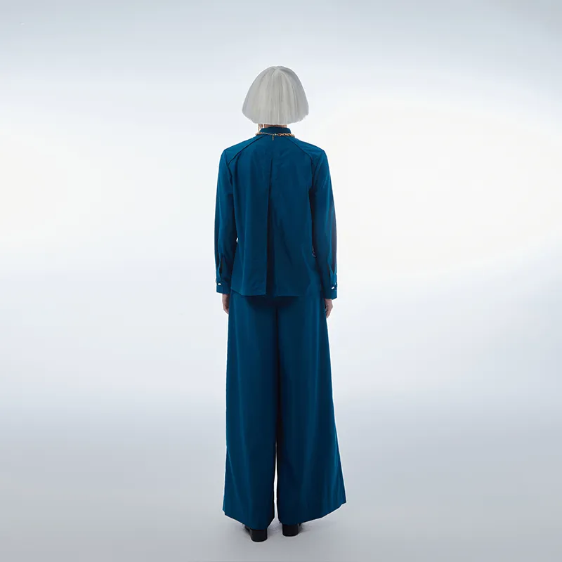 D. MARTINA QUEEN Suit Trousers Women's Royal Blue-2