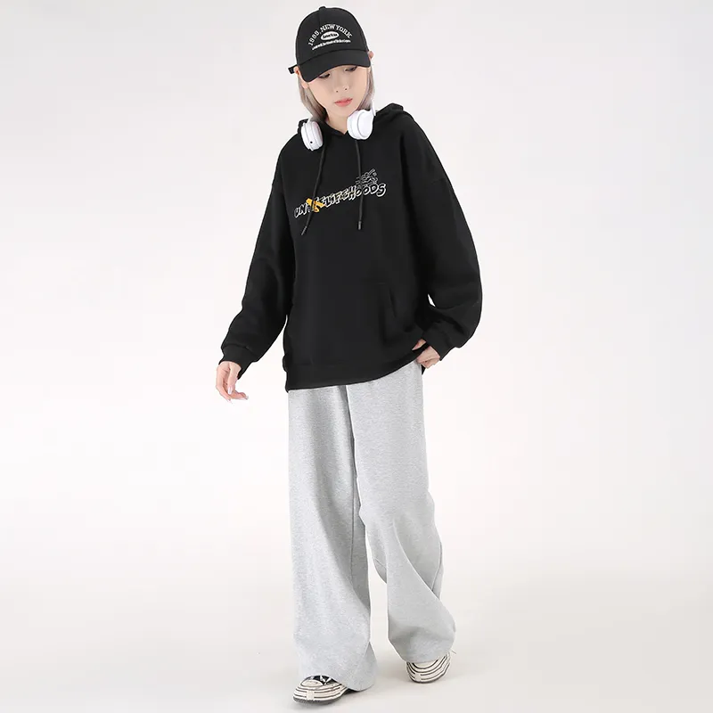 Unite Life HOODS Sweatshirt Unisex Black-6