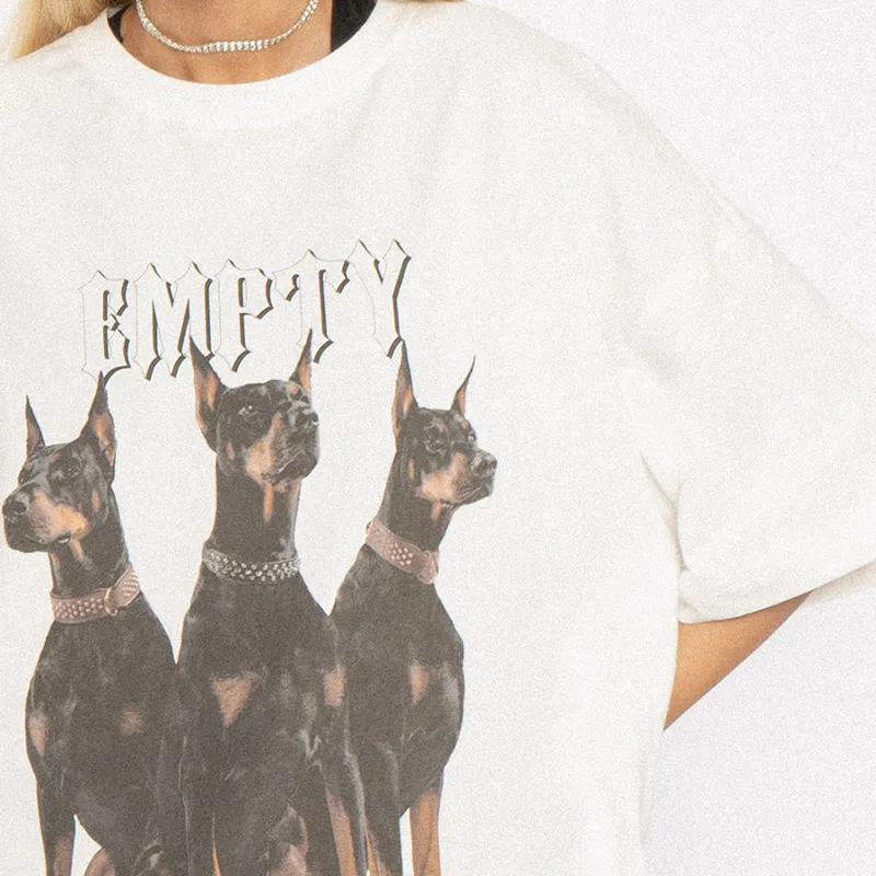 EMPTY REFERENCE Doberman Series T Shirt Unisex Two Tone-5