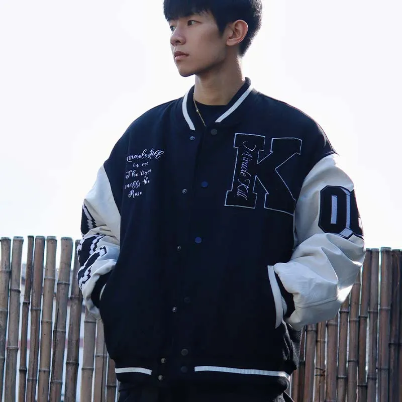 MIRACLE KILL Baseball Jacket Fall And Winter Unisex-20