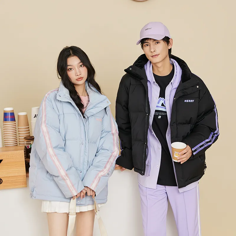 Nerdy Down Jackets Unisex Sky Blue-3