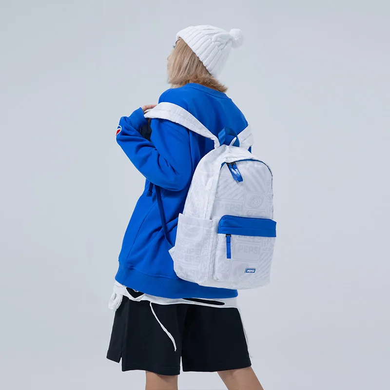 Pepsi Fabric Backpack Regular Unisex Blue White/Black-5
