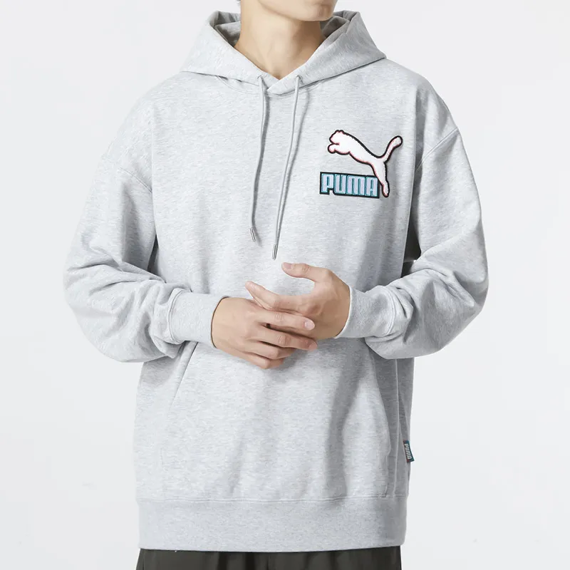 PUMA Sweatshirts Men Light Gray-2