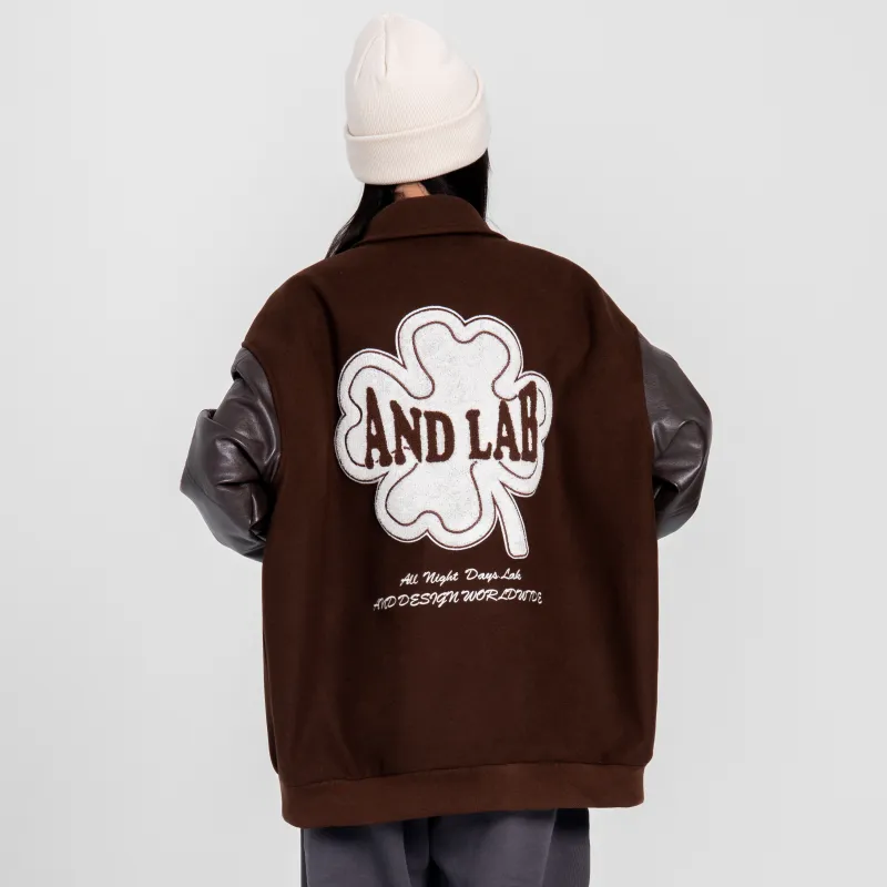 ALL NIGHT DAYS Baseball Jacket Fall Unisex-9