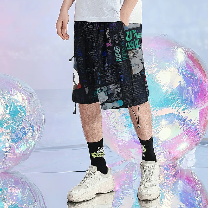 SANSYAS Casual Shorts Unisex Black-6