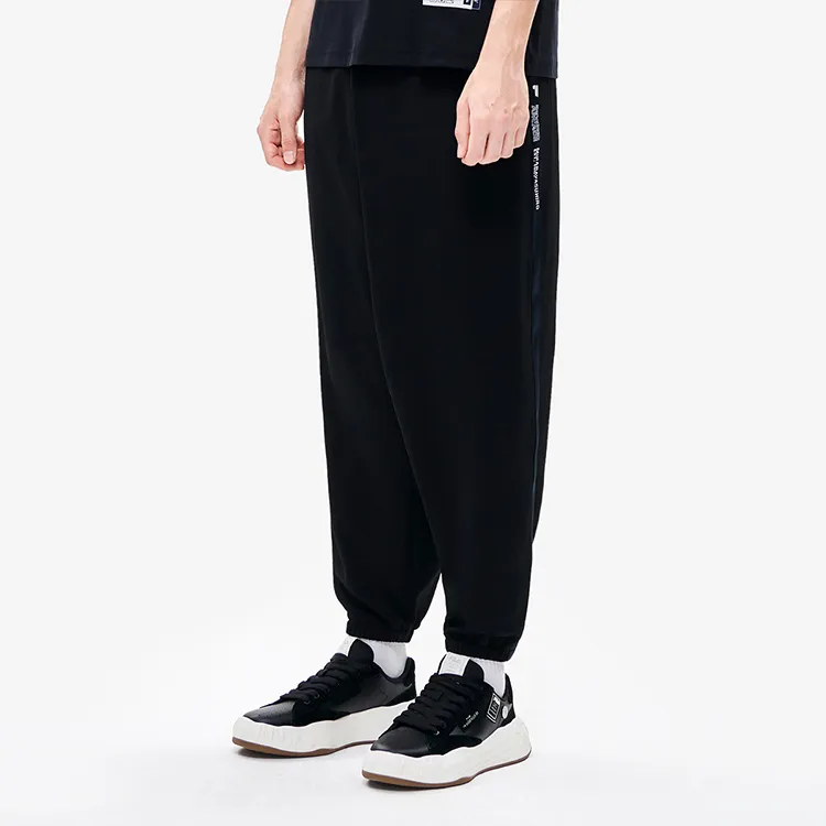Mihara Yasuhiro X FILA Sports Pants Men Jet Black-5