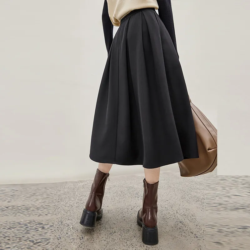 DIALOGUE Casual Long Skirts Women's-3