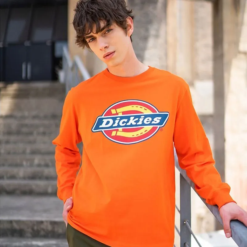 Dickies FW22 Crew Neck Loose Fit Sweatshirt Men's Orange Red-1