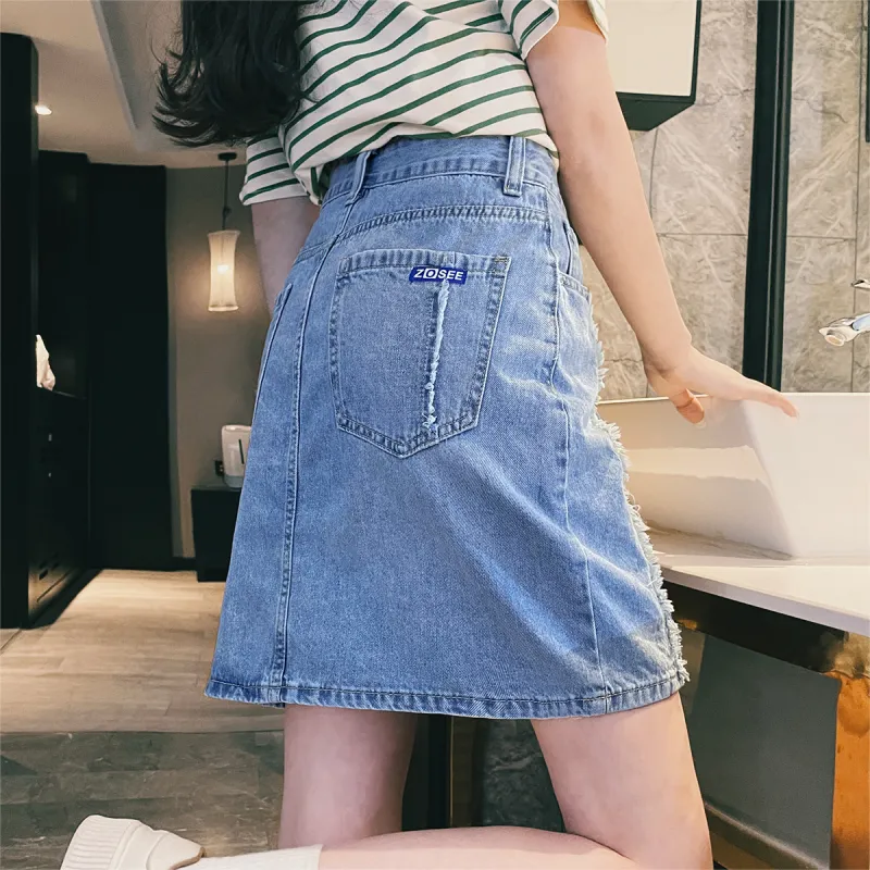 HIPPIEMISS Casual Short Skirts Women's Blue-6