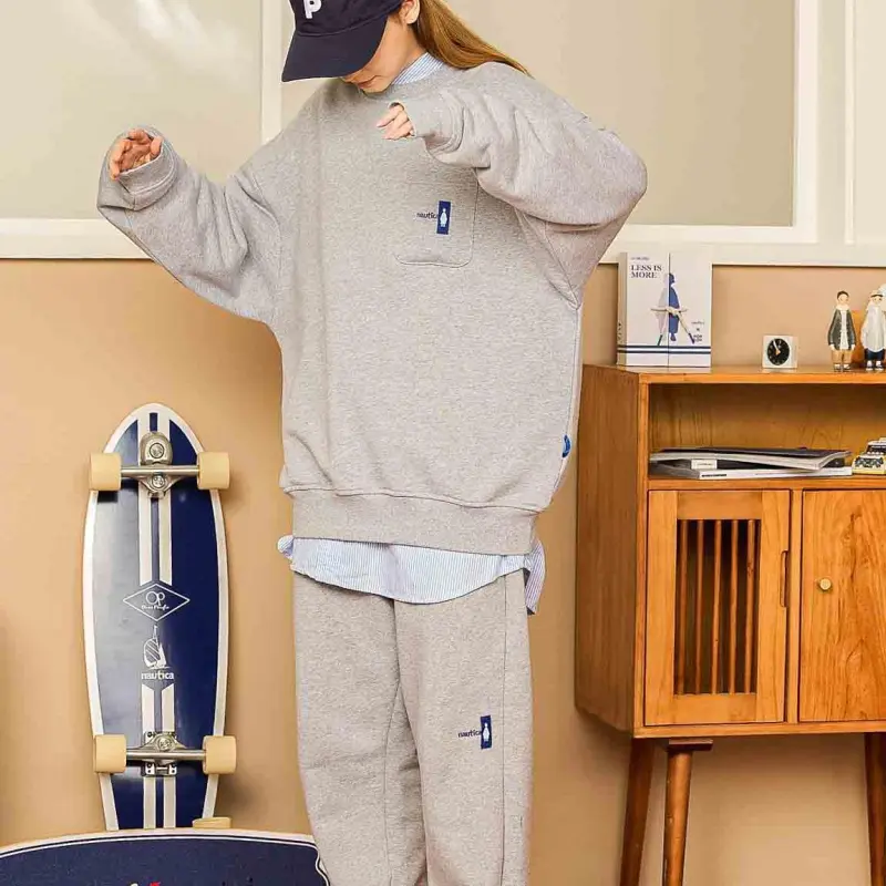 Nautica White Sail Nautica X POPBOY Sweatshirts Unisex-2