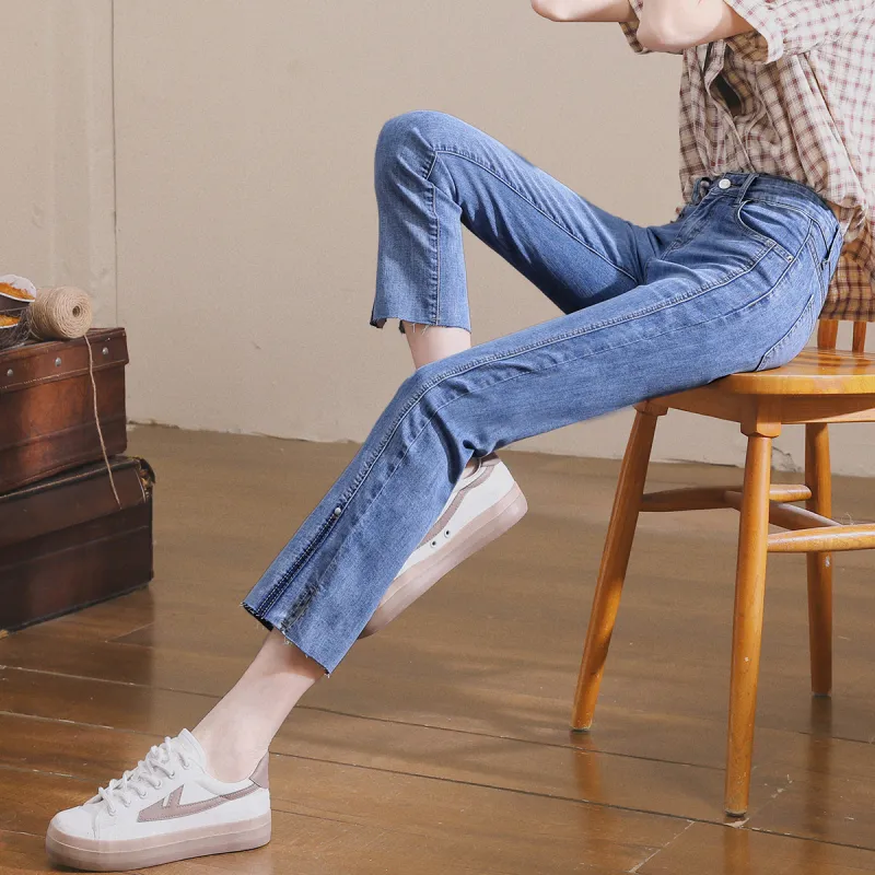 MITUAN SS22 Straight Jeans Women's Blue-3