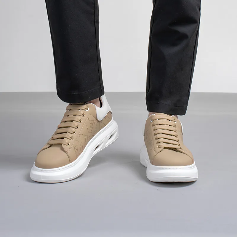 Anthony Miles Stylish Skateboarding Shoes Men's Apricot-5