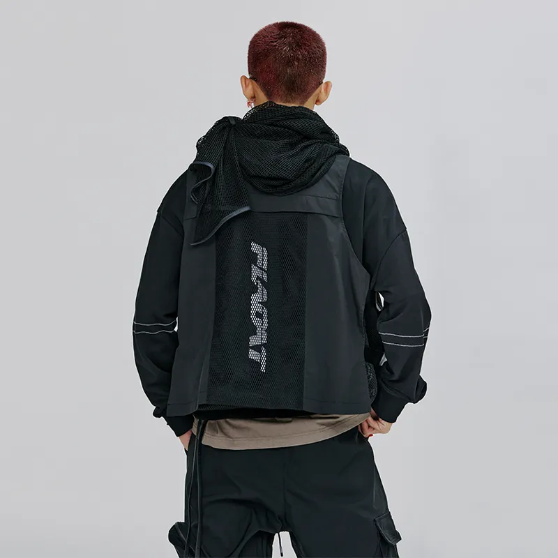 FLOAT Loose Fit Vest Unisex Black-3