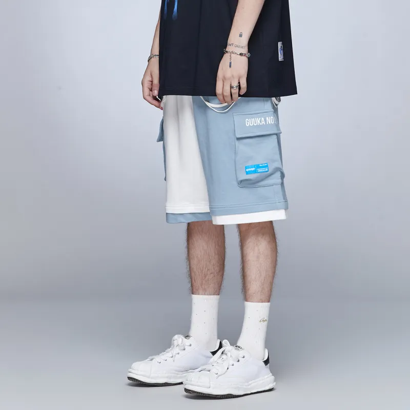 Guuka Casual Shorts Unisex Sky Blue-2