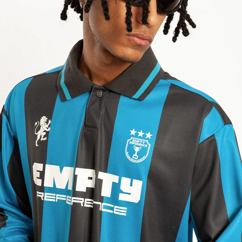 EMPTY REFERENCE Polo Shirts Unisex Blue-4